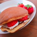 Naaaai's cooksnap of when they made 苺とチーズクリームのどら焼き（お花見）.
