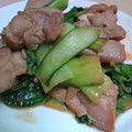 junmei's cooksnap of when they made 鶏肉と青梗菜のオイマヨ炒め.