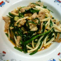 三色犬's cooksnap of when they made ニラ豚えのき炒め.