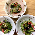 オウジリリノエ's cooksnap of when they made 胡瓜わかめカニカマ＊らくちん酢の物.