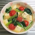 もぐ・ω・くま's cooksnap of when they made ほうれん草＆トマトのイタリアン味噌汁♥.