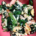 zu87's cooksnap of when they made 鮭とほうれん草と卵の炒め物.
