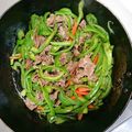 500k's cooksnap of when they made 牛肉と野菜のオイスターソース炒め.