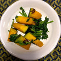 クックICKQW0☆'s cooksnap of when they made かぼちゃと菜の花の塩こんぶ炒め.