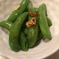fumikodesu's cooksnap of when they made 簡単！スナップエンドウのアーリオオーリオ.
