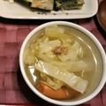 アルカママ's cooksnap of when they made ホッとするキャベツとソーセージのスープ。.