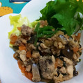 たまさぶろうの部屋's cooksnap of when they made さばのそぼろ丼☆温玉載せ.