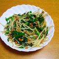 55才のおじさん's cooksnap of when they made 簡単‼納豆もやしニラ炒め.