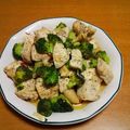 55才のおじさん's cooksnap of when they made ＊鶏もも肉とブロッコリーのにんにく炒め＊.