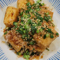 たーこさん☆'s cooksnap of when they made 厚揚げとねぎとおかかのおつまみ.