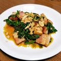 麻's cooksnap of when they made ほうれん草とベーコンのレモン醤油炒め♪.