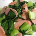 にゃんこりんご's cooksnap of when they made チンゲンサイとハムの炒め物♡.