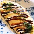 ひまわり032's cooksnap of when they made 米粉でモッチモチ！たっぷりキャベツ焼き.