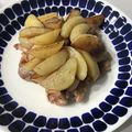 にゃすっち's cooksnap of when they made フライパン１つ✨ガリバタチキン&ポテト.
