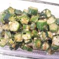 amm46's cooksnap of when they made 簡単☆オクラの味噌ゴマ和え.