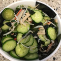 たもたんせなたん's cooksnap of when they made きゆうりとしらすの酢の物.
