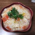 クックAROOL4☆'s cooksnap of when they made トマトとささみのバジル粥.