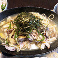 udonk's cooksnap of when they made アサリときのこの和風スープパスタ.