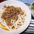 coayago's cooksnap of when they made めんつゆで簡単★ひき肉のカレー混ぜうどん.