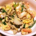 しおみとまと's cooksnap of when they made 春色♪海老と舞茸の炒め物♪糖質オフ♪.