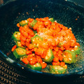 アスカチャチャ's cooksnap of when they made おくら納豆の胡麻和え.