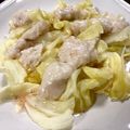 ハル0401's cooksnap of when they made 簡単。蒸し料理。鶏胸肉とキャベツ.