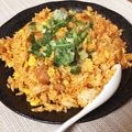 ポメラニアンもち子's cooksnap of when they made ニンニク醤油でキムチチャーハン☆.