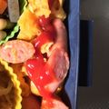 もんす。's cooksnap of when they made 魚肉ソーセージ入りのスクランブルエッグ♪.