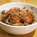 しじみごはん's cooksnap of when they made 定番常備菜　きんぴらごぼうえのき入り.