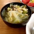 腹ぺこキッチン's cooksnap of when they made さっぱり♡春キャベツとキノコのスープ.