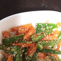 まりもひよこ's cooksnap of when they made 簡単！ピーマンと人参の明太子炒め♪.