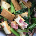 R2016's cooksnap of when they made 昆布茶で超簡単！小松菜と厚揚げの炒めもの.