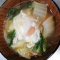 まき1001's cooksnap of when they made コク旨♡セロリと落とし卵のピリ辛スープ.