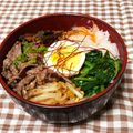 smfmoon's cooksnap of when they made 乾燥ワラビを戻したナムルでビビンバ丼♪.