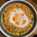 クック茶々茶's cooksnap of when they made 半熟卵のチキンラーメン.
