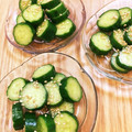 オウジリリノエ's cooksnap of when they made きゅうりの即席中華風漬け物.