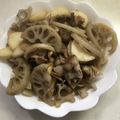 ハングル's cooksnap of when they made 豚バラ・レンコン・山芋のサッパリ炒め.