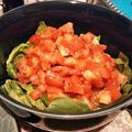白い舟's cooksnap of when they made サラダに。ごろごろトマトのドレッシング！.