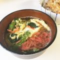 YUKIKI☆'s cooksnap of when they made 菜の花と小えびのかき玉味噌汁.