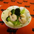 龍青空ママ's cooksnap of when they made ブロッコリーと海老の塩コショウ炒め.