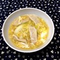 kikyomama's cooksnap of when they made (σ・∀・)σ 「かき玉スープ餃子」.