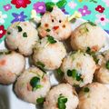 ぷゆら☆'s cooksnap of when they made 鮭フレークと かいわれ大根のおにぎり.