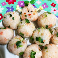 ぷゆら☆'s cooksnap of when they made 鮭フレークと かいわれ大根のおにぎり.