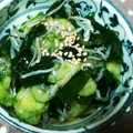 まぶたん's cooksnap of when they made ちりめんじゃこ･きゅうり･わかめの酢の物.
