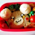 ﾃﾞﾗｯｸｽ･まつこ's cooksnap of when they made キャラ弁☆プリキュア☆モフルン.