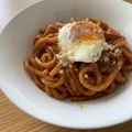 金沢さきち's cooksnap of when they made 超簡単！ナポリタン風焼うどんonチン玉♪.