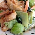 ほしやどり's cooksnap of when they made 鶏胸肉とチンゲンサイのオイマヨ炒め.