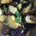クック8W4H9J☆'s cooksnap of when they made 茄子と竹輪とピーマンの胡麻味噌炒め.