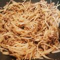 かかよー's cooksnap of when they made ごま油で絶品！超簡単ひき肉もやし炒め.