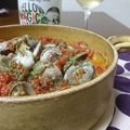 ダイナマイト漆黒's cooksnap of when they made ＊レンジで♫あさりと春野菜のトマト蒸し＊.